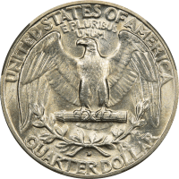 1932-D Washington Quarter (25c) Reverse Image