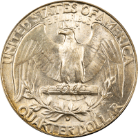 1932-D Washington Quarter (25c) Reverse Image