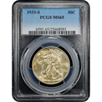 1933-S Walking Liberty Half Dollar (50c) SLAB Image