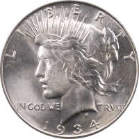 1934-D Peace Dollar ($1) Obverse Image