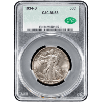 1934-D Walking Liberty Half Dollar (50c) Obverse Slab Image