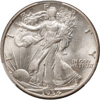 1934-D Walking Liberty Half Dollar (50c) Obverse Image