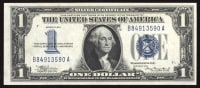 1934 Funny Back $1 Silver Certificate Obverse Image