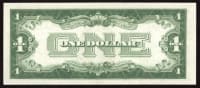 1934 Funny Back $1 Silver Certificate REVERSE Image