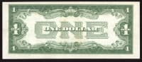 1934 Funny Back $1 Silver Certificate Reverse Image