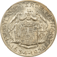 1934 Maryland Commemorative Half Dollar (50c) REVERSE Image
