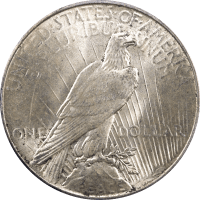 1934 Peace Dollar ($1) Reverse Image