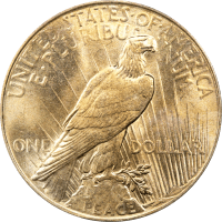 1934 Peace Dollar ($1) Reverse Image