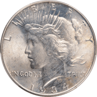 1934 Peace Dollar ($1) OBVERSE Image
