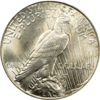 1934 Peace Dollar ($1) REVERSE Image