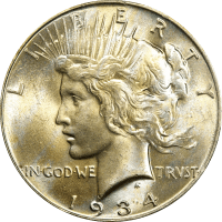 1934 Peace Dollar ($1) Obverse Image