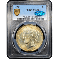 1934 Peace Dollar ($1) Obverse Slab Image