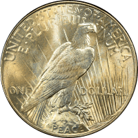 1934 Peace Dollar ($1) Reverse Image