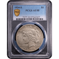 1934-S Peace Dollar ($1) Obverse Slab Image