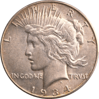 1934-S Peace Dollar ($1) Obverse Image