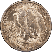 1934 Walking Liberty Half (50c) Reverse Image
