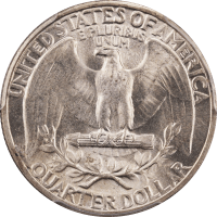 1934 Washington Quarter (25c) Light Motto Reverse Image