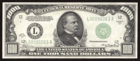 1934A $1000 Federal Reserve Note OBVERSE Image