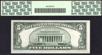 1934A $5 North Africa Silver Certificate Reverse Image
