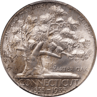 1935 Connecticut Commemorative Half Dollar (50c) Obverse Image