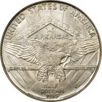 1935-D Arkansas Commemorative Half Dollar (50c) OGH Reverse Image