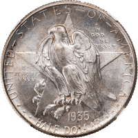 1935-D Texas Commemorative Half Dollar (50c) Obverse Image