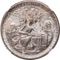 1935-D Texas Commemorative Half Dollar (50c) Reverse Image
