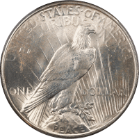 1935 Peace Dollar ($1) Reverse Image