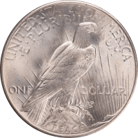 1935 Peace Dollar ($1) Reverse Image
