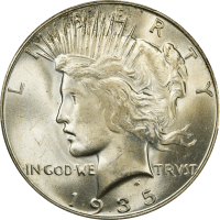 1935-S Peace Dollar ($1) OBVERSE Image