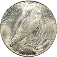 1935-S Peace Dollar ($1) Reverse Image