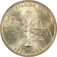 1935 Spanish Trail Commemorative Half (50c) Reverse Image