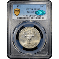 1935 Spanish Trail Commemorative Half Dollar (50c) Obverse Slab Image