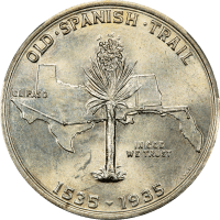 1935 Spanish Trail Commemorative Half Dollar (50c) Reverse Image