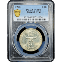 1935 Spanish Trail Commemorative Half Dollar (50c) Obverse Slab Image