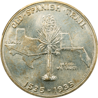 1935 Spanish Trail Commemorative Half Dollar (50c) Reverse Image