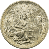 1935 Texas Commem Half Dollar (50c) Rattler REVERSE Image