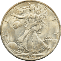 1935 Walking Liberty Half Dollar (50c) Obverse Image