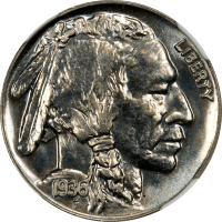 1936 Buffalo Nickel (5c) OBVERSE Image