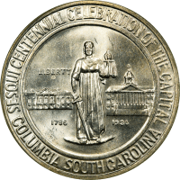 1936 Columbia Commemorative Half Dollar (50c) OGH Obverse Image