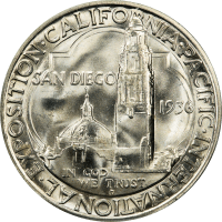 1936-D San Diego Commem Half Dollar (50c) REVERSE Image