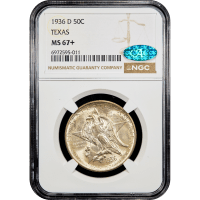 1936-D Texas Commemorative Half (50c) SLAB Image