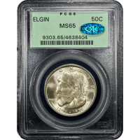 1936 Elgin Commem Half Dollar (50c) OGH SLAB Image