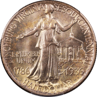 1936 Lynchburg Commemorative Half (50c) Reverse Image