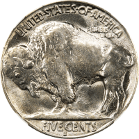 1936-S Buffalo Nickel (5c) REVERSE Image