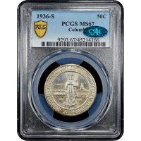 1936-S Columbia Commem Half Dollar (50c) SLAB Image