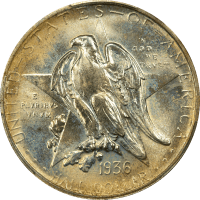1936 Texas Commemorative Half Dollar (50c) Obverse Image
