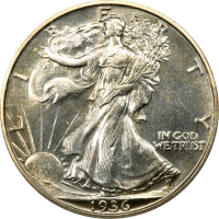 1936 Walking Liberty Half Dollar (50c) Obverse Image