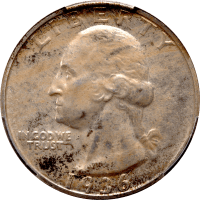 1936 Washington Quarter (25c) Obverse Image