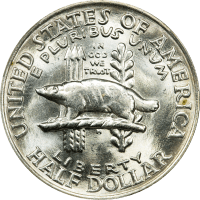 1936 Wisconsin Commem Half Dollar (50c) REVERSE Image